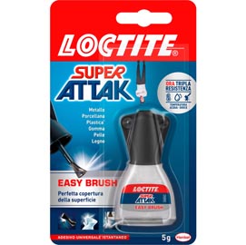 Colla super attak easy brush - 5 gr - trasparente - loctite