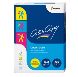 Carta color copy - a4 - 160 gr - bianco - mondi - conf. 250 fogli