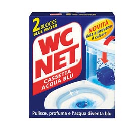 Cassetta acqua blu - 2 tavolette - wc net