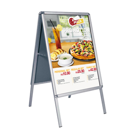 Cavalletto bifacciale - cornici a scatto - 70x100 cm - studio t