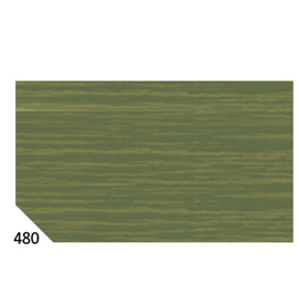 Carta crespa - 50x250cm - 60gr - verde oliva 480 - sadoch - conf.10 rotoli