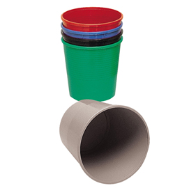 Cestino gettacarte - altezza 32,5 cm - diametro 29,5 cm - 15 lt - grigio - presbitero