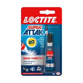 Colla super attak original - 4 gr - trasparente - loctite