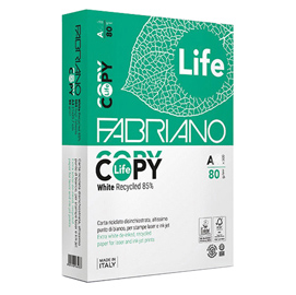 Carta riciclata copy life - a3 - 80 gr - fabriano - conf. 500 fogli