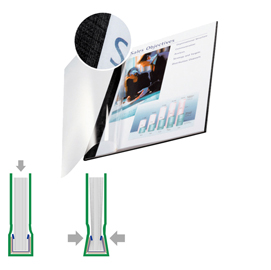 Copertine impressbind - flessibile - 14 mm - nero - leitz - scatola 10 pezzi