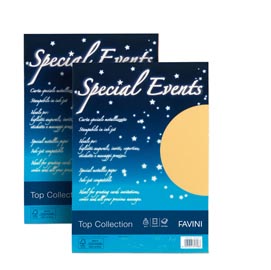 Carta metallizzata special events - a4 - 250 gr - bianco - favini - conf. 10 fogli