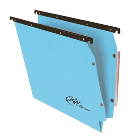 Cartella sospesa joker - armadio - interasse 33 cm - fondo v - 32,6x28 cm - blu - bertesi