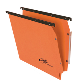 Cartella sospesa joker - armadio - interasse 33 cm - fondo v - 32,6x28 cm - arancio - bertesi