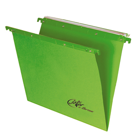Cartella sospesa joker - cassetto - interasse 33 cm - fondo v - 31,2x25 cm - verde - bertesi