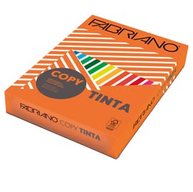 Carta copy tinta - a4 - 80 gr - colori  forti aragosta - fabriano - conf. 500 fogli