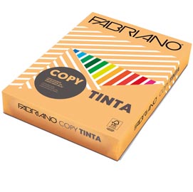 Carta copy tinta - a4 - 80 gr - colore tenue albicocca - fabriano - conf. 500 fogli