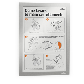 Cornice espositiva duraframe® - a4 - 21x29,7 cm - silver - durable
