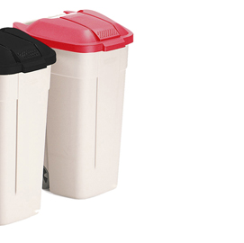 Coperchio per bidone da 100 l - 50,5x52,5x80 cm - rosso - rubbermaid