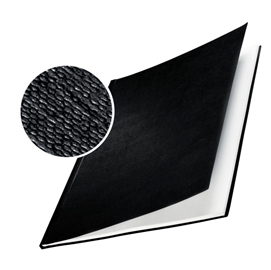 Copertine impressbind - rigide - 10,5 mm - finitura lino - nero - leitz - scatola 10 pezzi