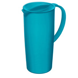 Caraffa con coperchio - 16x10,5x22,5 cm - ppl - 1,2 l - blu - rotho