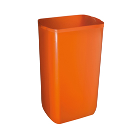 Cestino gettacarte soft touch - 33x22x49 cm - arancio - 23 l - mar plast