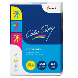 Carta color copy - a3 - 350 gr - bianco - mondi conf. 125 fogli