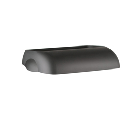 Coperchio per cestino gettacarte soft touch - 33,5x22,5x9 cm - 23 l - nero - mar plast