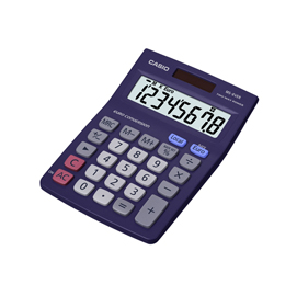 Calcolatrice da tavolo ms-8verii - 31,7x103x145 mm - 8 cifre - plastica - blu - casio