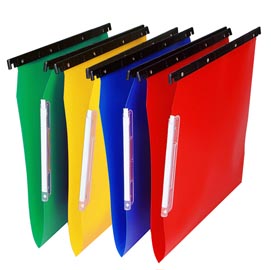 Cartella sospesa cartesio pp - armadio - ppl - interasse 33 cm - fondo v - 32,6x28 cm - colori assortiti - bertesi