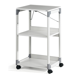 Carrello system - 50,8x43,2x88,2 cm - 3 ripiani -  con ruote - per videoproiettore - grigio - durable