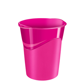 Cestino gloss - altezza 33,4 cm - diametro 30,5 cm - 14 lt - rosa pepsi - cep