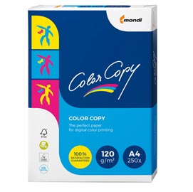 Carta color copy - a4 - 120 gr - bianco - mondi - conf. 250 fogli