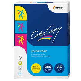 Carta color copy - a3 - 280 gr - bianco - mondi - conf. 150 fogli