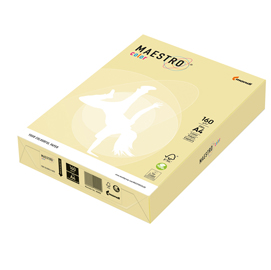 Carta maestro color - a4 - 160 gr - giallo tenue ye23 - mondi - conf. 250 fogli