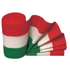 Carta crespa tricolore - 10cm - 10mt - sadoch - conf.3 rotoli