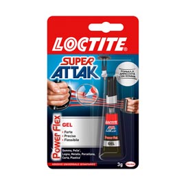 Colla super attak power flex - gel - 3 gr - trasparente - loctite