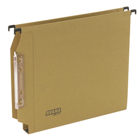 Cartella sospesa avana - armadio - interasse 33 cm - fondo u 30 mm - 32,6x27,5 cm - avana - bertesi