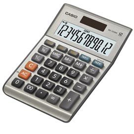 Calcolatrice da tavolo ms-120bm - 12 cifre - grigio - casio