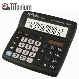 Calcolatrice da tavolo - 73031 - 12 cifre - nero - titanium