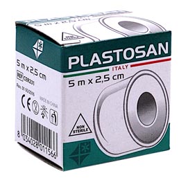 Cerotto - 2,5 cm - tnt - ipoallergenico - pvs - rotolo da 5 mt