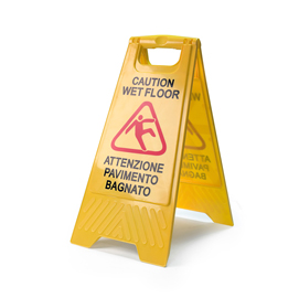 Cartello pavimento bagnato - 30x62 cm - in factory