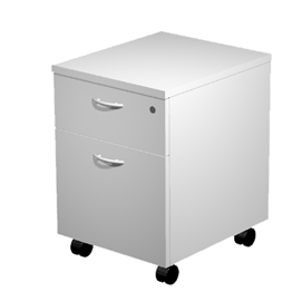 Cassettiera easy - 41,8x52x59,5 cm - 1 cassetto + 1 classificatore - con ruote - grigio - artexport