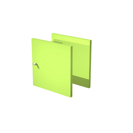 Coppia ante rainbow - 32,2x32,1 cm - per libreria - verde neon - artexport
