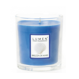 Candela in bicchiere - brezza di mare - lumen