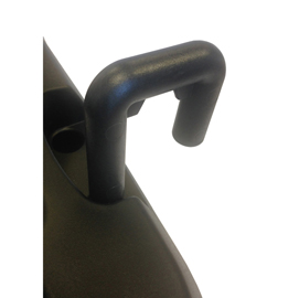 Coppia di ganci per carrello contenitore office - nero - medial international