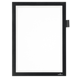 Cornice adesiva duraframe® note a4 - pannello magnetico - 21x29.7 cm - nero - durable