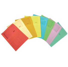 Cartelline a l con finestra sintex - cartoncino 120 gr - 22x31 cm - avorio - blasetti - conf. 50 pezzi