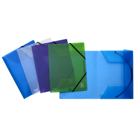 Cartellina 3 lembi - con elastico 2ndlife - 22x30 cm - dorso fino a 3 cm - mix 4 colori - favorit