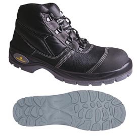 Calzatura alta di sicurezza jumper2 s3 bumper src - pelle pigmentata - numero 41 - nero - deltaplus