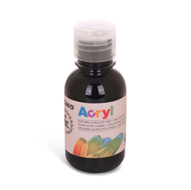 Colori acryl - 125ml - nero - primo