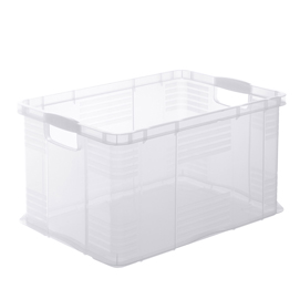 Contenitore portaoggetti - 59x39x31 cm - a3 - 55 l - ppl - trasparente - rotho