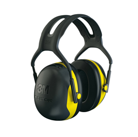 Cuffia protettiva peltor™ x2a - snr 31 db - nero/giallo - 3m