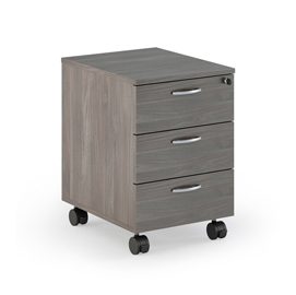 Cassettiera easy - 41,8x52x59,5 cm - 3 cassetti - con ruote - frassino toscano - artexport