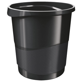 Cestino gettacarte europost vivida - 25,8 x28,5 cm - altezza 32,2 cm -14 lt - nero - esselte