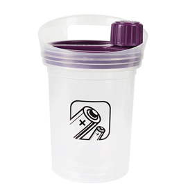 Cestino smaltimento pile - altezza 27,5 cm - diametro 20,2 cm - 3 lt - trasparente - cep